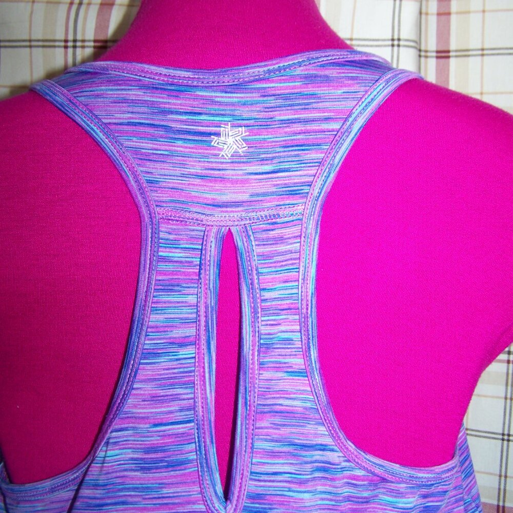 Tek Gear Purple/Blue Workout Top Sz M - Picture 5 of 6